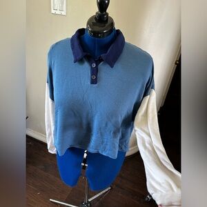 True Craft Navy and White Polo Shirt